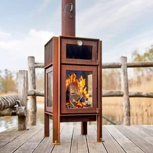 Outdoor stove with pizza oven Quercus