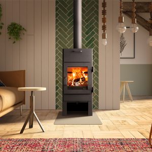 Dik Geurts - Lars 1000, Freestanding Stove with built in baking oven